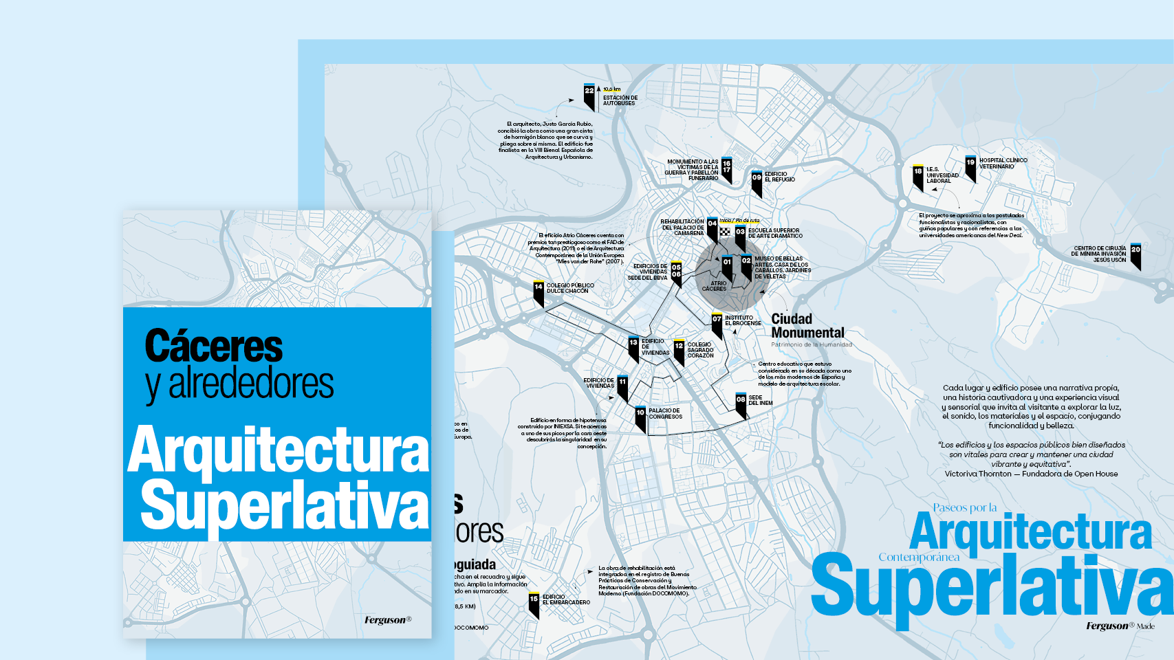 PASEOS POR LA ARQUITECTURA CONTEMPORÁNEA SUPERLATIVA ~ CÁCERES Y ALREDEDORES