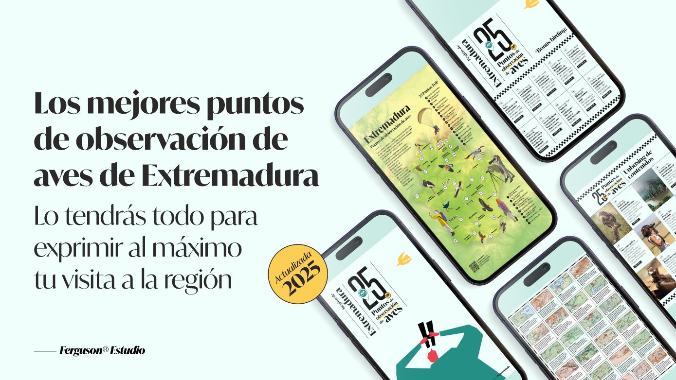 Puntos de observación de aves en Extremadura