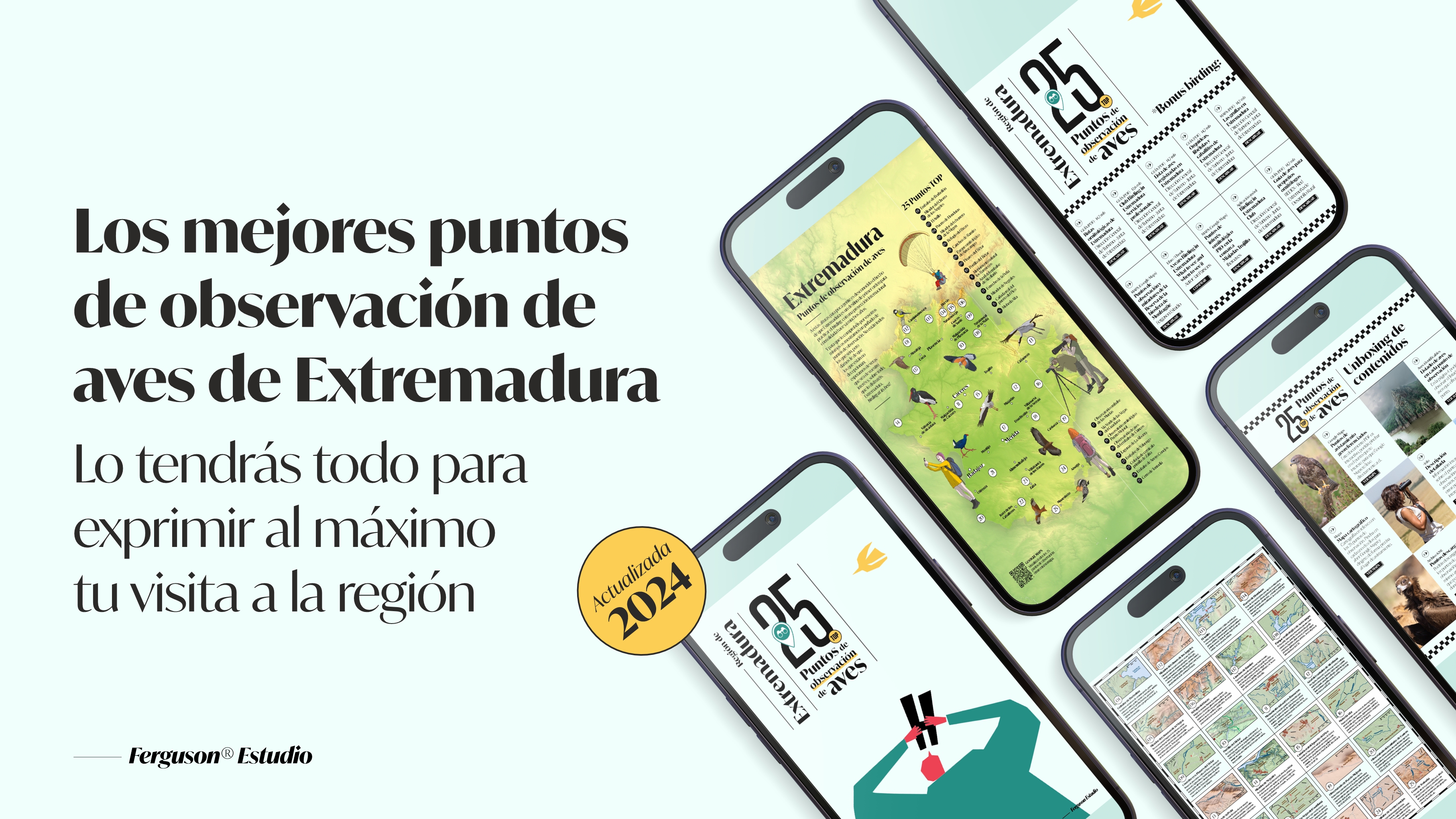 Puntos de observación de aves en Extremadura