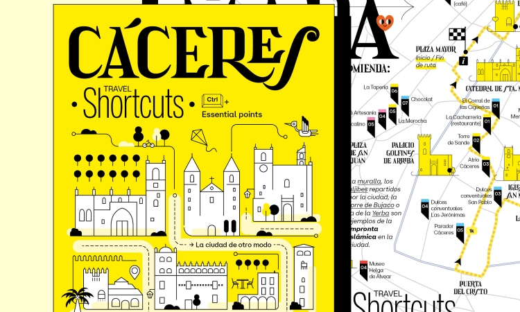 Ruta, guía, cáceres, gratis, shortcuts, descarga